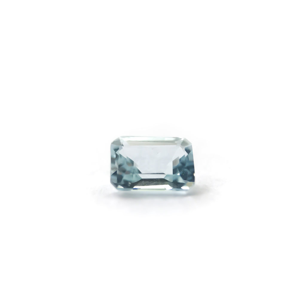 Aquamarine Emerald cut gemstone